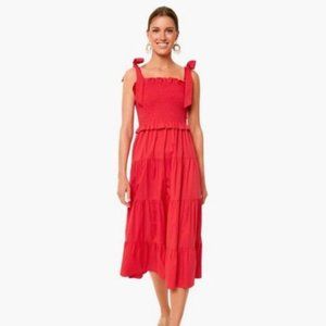 Tuckernuck Alannah Red Tie Shoulder Dress